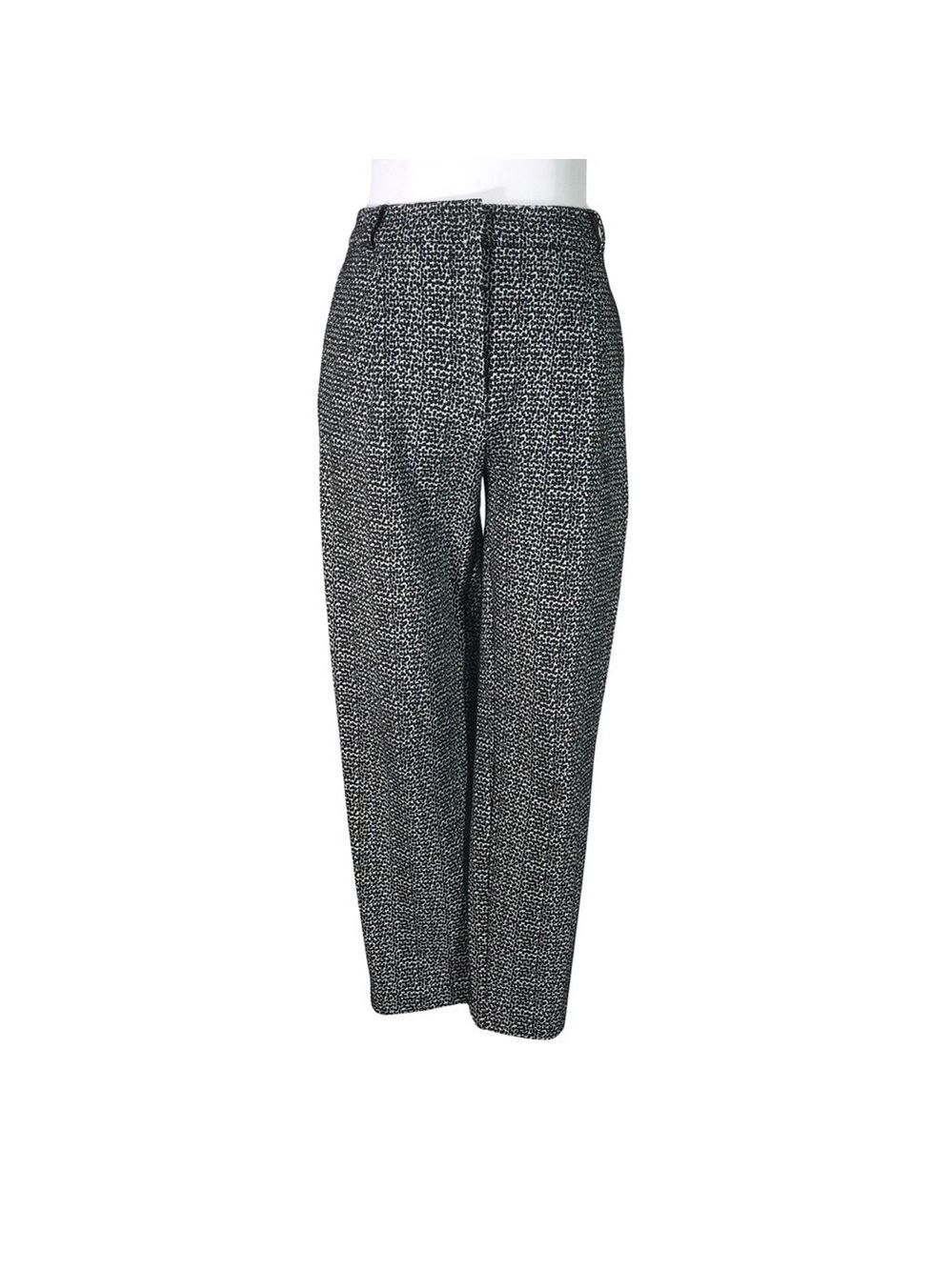 MaxMara Weekend Graphic Textured Cropped Trousers